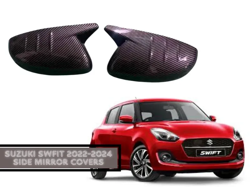 Suzuki Swift 2022-2026 Carbon Fiber Side Mirror Covers Pakistan – CrazzyCars.pk