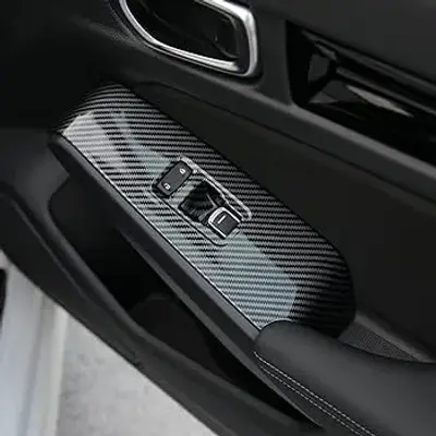 Honda Civic 11th Gen Window Switch Panel Cover Carbon 4PCS Pakistan – CrazzyCars.pk