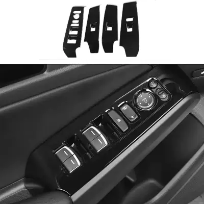 Carbon Fiber Window Switch Control Trims for Honda Civic 11th Gen (2022-2026) - 4PCS