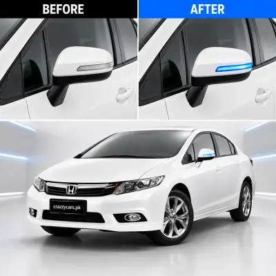 Civic Rebirth Side Mirror RGB Indicator – Buy Online Pakistan | CrazzyCars.pk