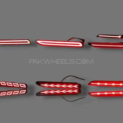 Toyota Corolla E210 Grande / Grande X LED Rear Bumper Reflector Lights – Brake + DRL – Buy Online Pakistan | CrazzyCars.pk