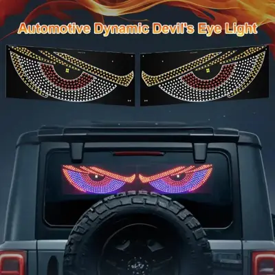 Devil Eye LED Car Rear Windshield Light 11 Modes