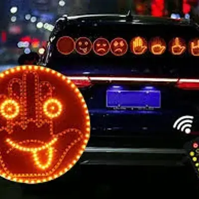 Hand Gesture Funny LED Window Light Car Rear Windshield Pakistan – CrazzyCars.pk