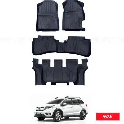 Honda BR-V 2017-2026 TPE Floor Mats Premium
