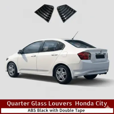 Honda City 2009-2020 Quarter Window Glass ABS Louvers Black Pakistan – CrazzyCars.pk