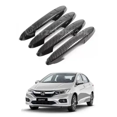 Honda City 2022-2025 Carbon Fiber Door Handle Cover Pakistan – CrazzyCars.pk