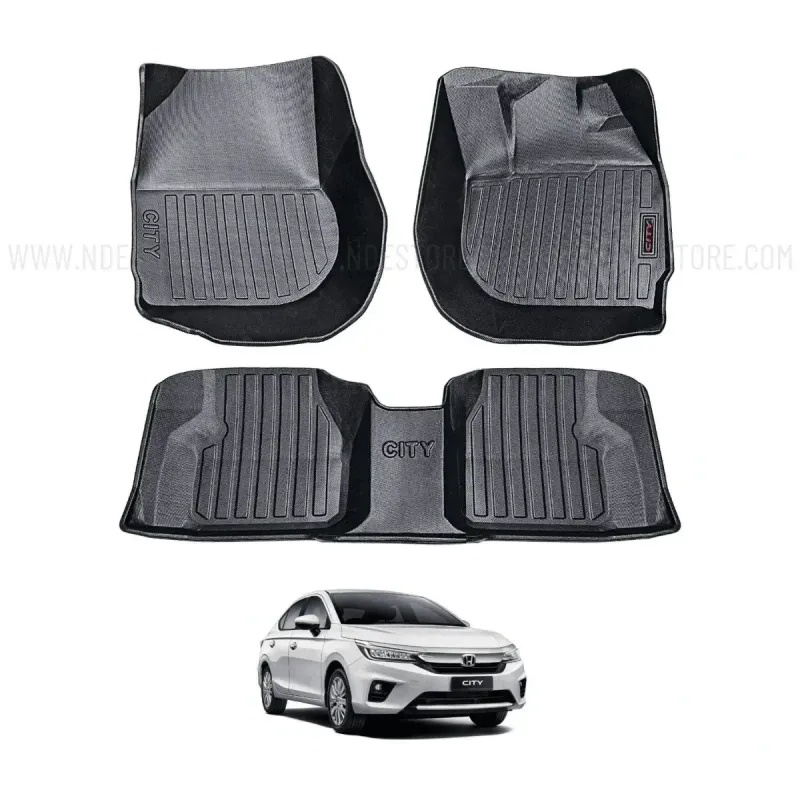 Honda City 2021-2026 TPE Floor Mats Premium