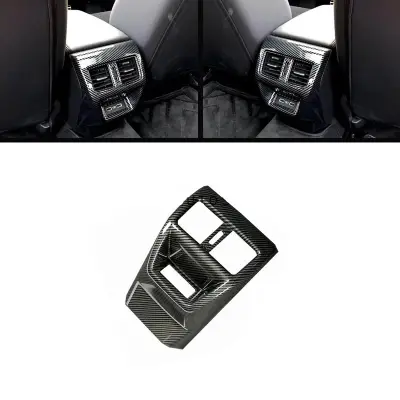 Honda Civic 2022-2026 Carbon Rear Armrest AC Vent Cover — Honda Civic 11th Gen (2022–Present) accessories