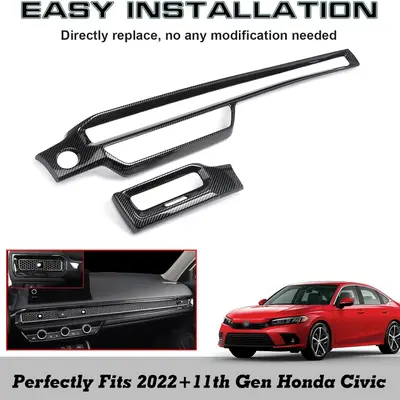 Honda Civic 11th Gen 2022-2026 Carbon Fiber Dashboard Trims 2PCS