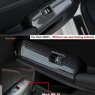 Honda Civic 11th Gen 2022-2026 Carbon Window Control Armrest Cover