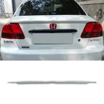 Honda Civic 2001-2005 Rear Trunk Spoiler Unpainted ABS