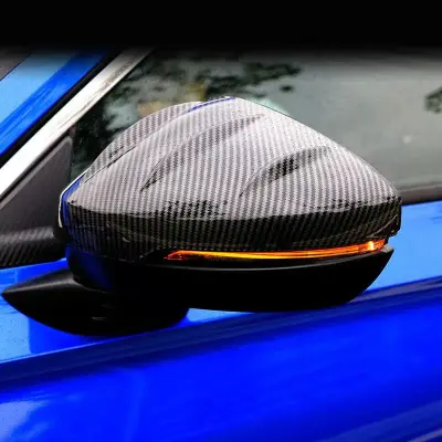 Carbon fiber car side mirror with LED turn signal for Honda Toyota Suzuki Hyundai