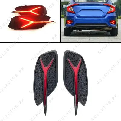 Honda Civic Back Bumper Aesthetic DRL 2018-2020