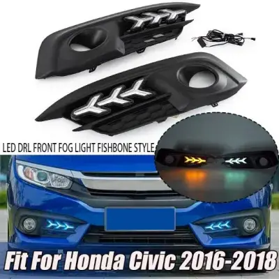 Honda Civic Front Bumper Turn Signal DRL 2016-2020