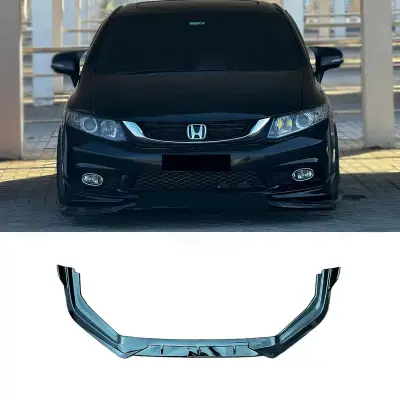 Honda Civic Front Spike Splitter Canard 3PCS ABS Black Pakistan – CrazzyCars.pk