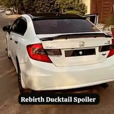 Honda Civic Rebirth 2012-2016 Ducktail Trunk Spoiler – Buy Online Pakistan | CrazzyCars.pk