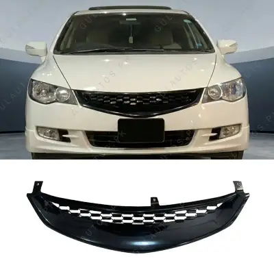 Honda Civic Reborn 2007-2013 GR Style Front Grille Black — Honda Civic Reborn (2006–2012) accessories
