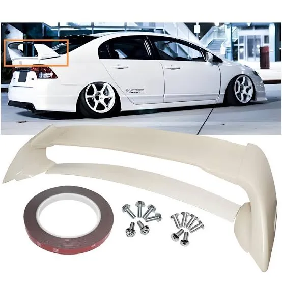 Honda Civic Reborn 2007-2011 Mugen RR Rear Trunk Spoiler Unpainted ABS