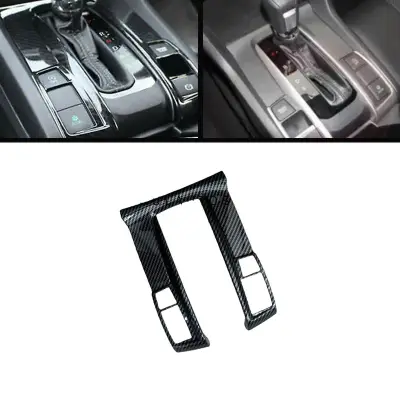 Honda Civic X 2016-2021 Carbon Gear Shift Panel Trim — Honda Civic X (2016–2021) accessories