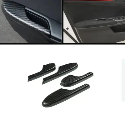 Honda Civic X 2016-2021 Carbon Door Panel Trims 4PCS — Honda Civic X (2016–2021) accessories