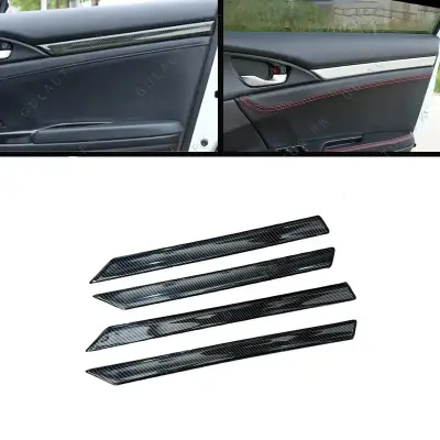 Honda Civic X 2016-2021 Carbon Inner Door Trims 4PCS — Honda Civic X (2016–2021) accessories