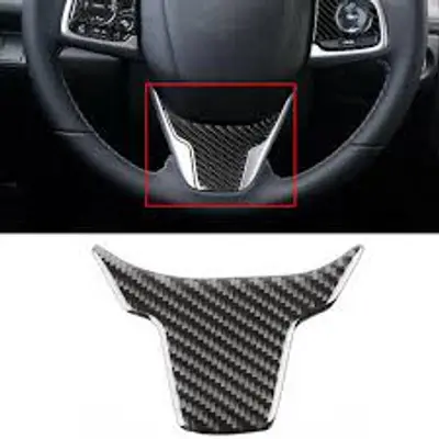 Honda Civic X 2016-2021 Carbon Steering Trim Cover – Buy Online Pakistan | CrazzyCars.pk