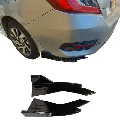 Honda Civic X 2016-2021 Rear Canard 2PCS Sporty Pakistan – CrazzyCars.pk