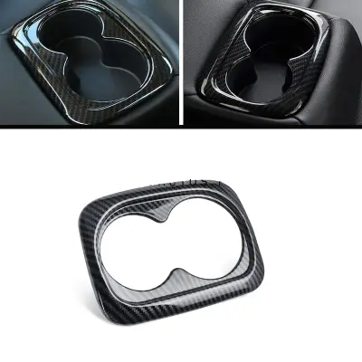 Honda Civic X 2017-2024 Carbon Fiber Cup Holder Trim — Honda Civic X (2016–2021) accessories