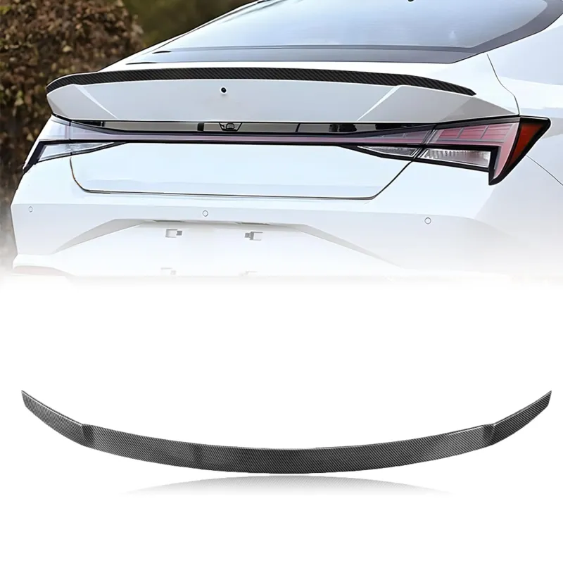 Hyundai Elantra Hybrid Rear Trunk Slim Style Spoiler 2026 Unpainted ABS