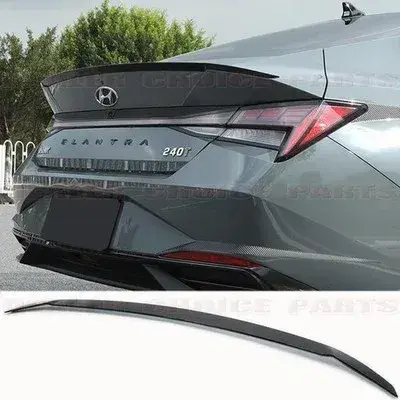 Hyundai Elantra Hybrid Rear Trunk Slim Style Spoiler 2026 Unpainted ABS