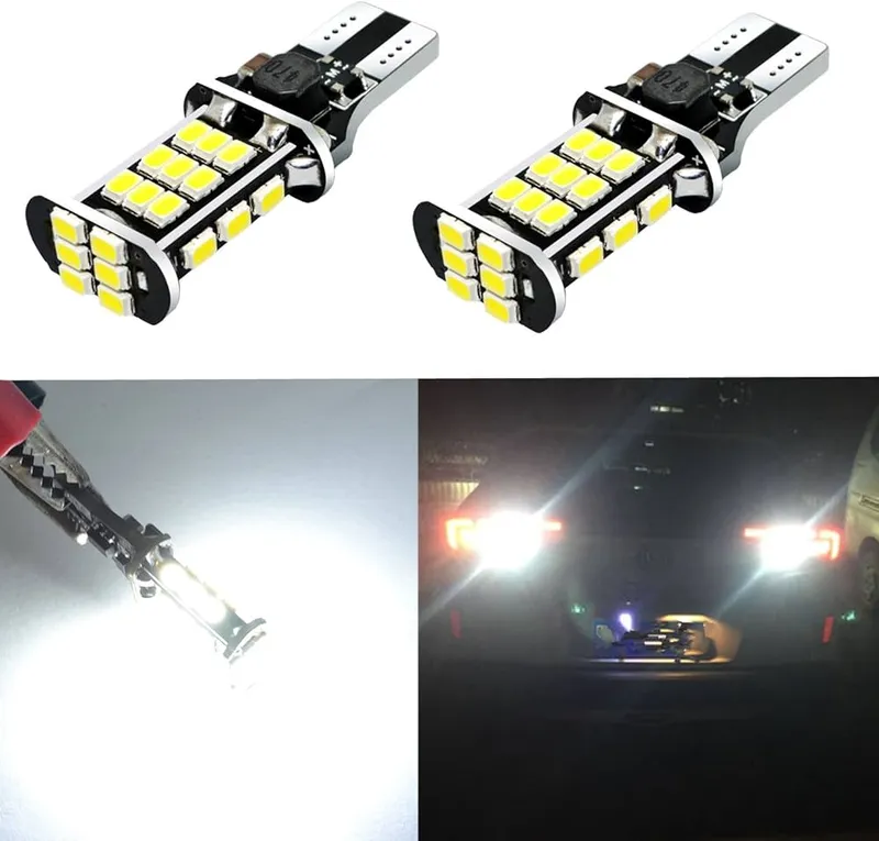 Reverse Bright Light Bulb 24 SMD LED W16W T15 4-Pack
