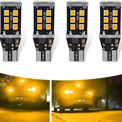 Reverse Bright Light Bulb 24 SMD LED W16W T15 4-Pack