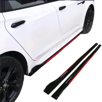 Red Line Side Skirts ABS Plastic 4PCS Car Body Kit Pakistan – CrazzyCars.pk