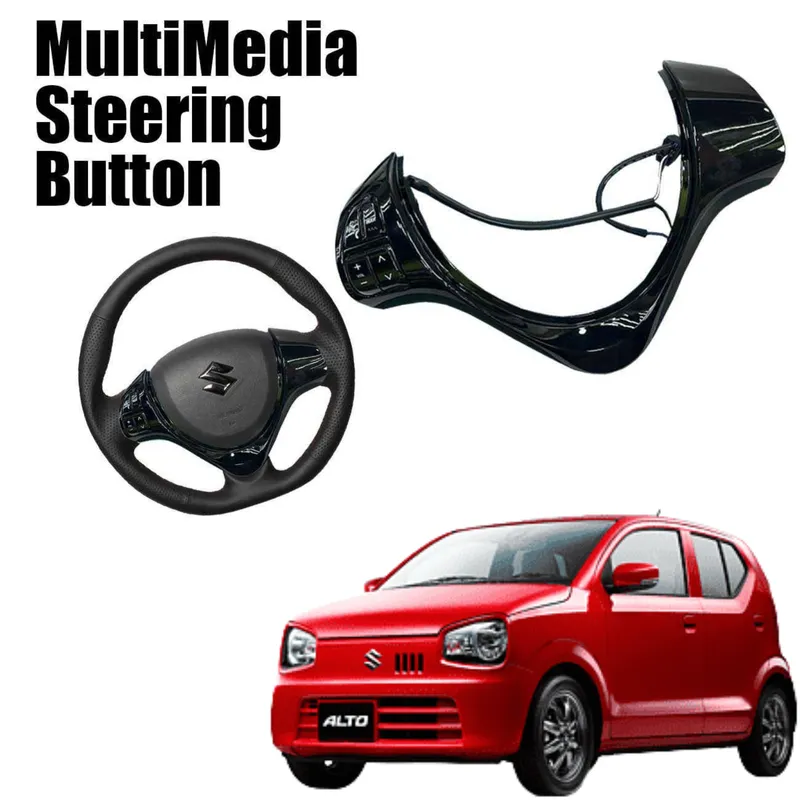 Alto Multimedia Steering Buttons Spiral Cable Plug and Play Pakistan – CrazzyCars.pk