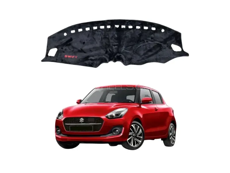 Suzuki Swift 2022-2026 Velvet Dashboard Mat — Suzuki Swift (2018–2024) accessories