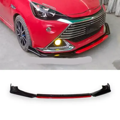 Toyota Aqua 2022-2024 Sportline Front Splitter Canards Red Black — Toyota Aqua (2012–Present) accessories
