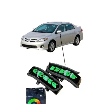 Toyota Corolla 2009-2014 RGB Side Mirror Indicator Dragon Style — Toyota Corolla E140 (2009–2014) accessories