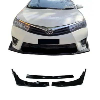 Toyota Corolla 2015-2017 Front Splitter Gloss Black Canard 3PCS Pakistan – CrazzyCars.pk