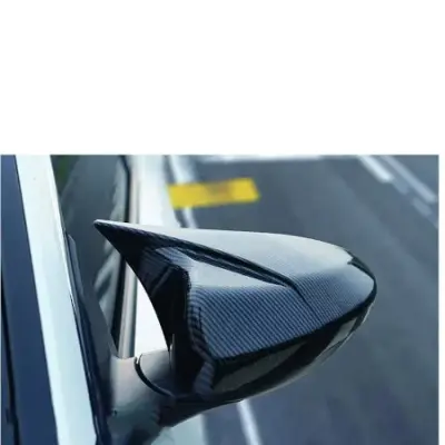 Carbon fiber car side mirror covers with glossy finish for Honda Toyota Suzuki Hyundai