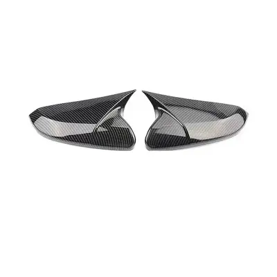 Toyota Corolla 2015–2022 Batman Style Side Mirror Cover – Carbon Fiber / Gloss Black