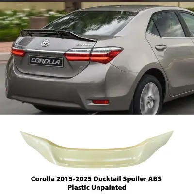 Toyota Corolla 2015-2023 Ducktail Trunk Spoiler ABS Unpainted