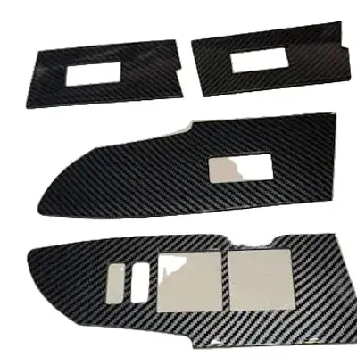 Toyota Corolla 2015-2023 Power Window Carbon Fiber Trims 4PCS