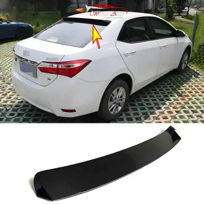 Toyota Corolla 2015–2026 Roof Spoiler (High-Quality ABS Plastic) — Toyota Corolla E170–E210 (2014–2026) accessories