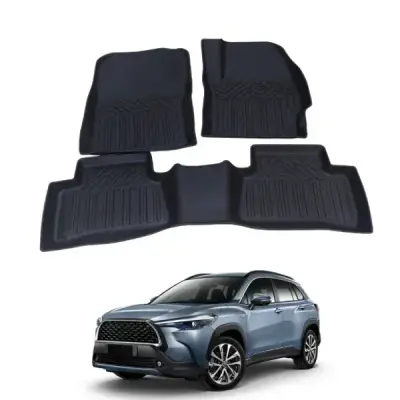 Toyota Corolla Cross 2020-2026 TPE Floor Mats Premium