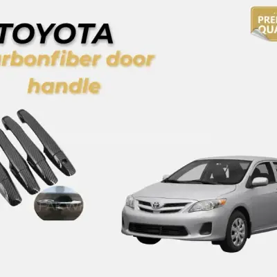 Toyota Corolla E140 2009–2012 Carbon Door Handle Cover — Toyota Corolla E140 (2009–2014) accessories
