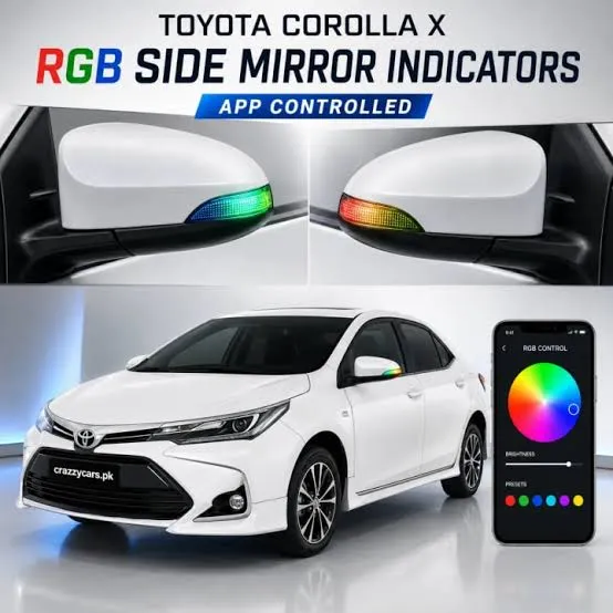 Toyota Corolla RGB Side Style + Back Bumper Light