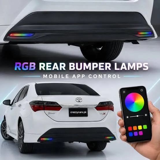 Toyota Corolla RGB Side Style + Back Bumper Light
