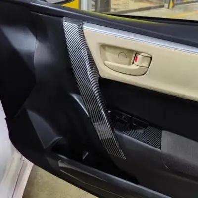 Toyota Corolla X Carbon Fiber Interior Door Handle Panels 2014–2026 (Set of 4)