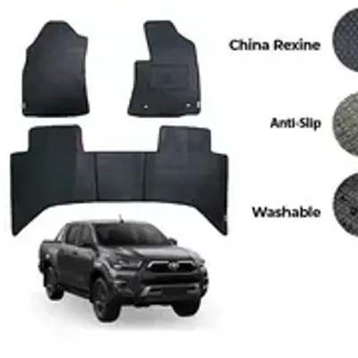 Toyota Hilux Revo 2016-2021 TPE Floor Mats Premium