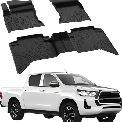 Toyota Hilux Revo 2016-2021 TPE Floor Mats Premium